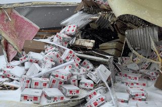 Jajeczna katastrofa na autostradzie