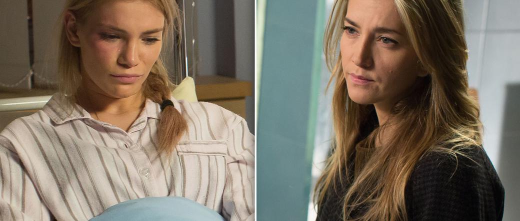 Na dobre i na złe odc. 561. Hana Goldberg (Kamilla Baar), Paula (Maja Bohosiewicz)