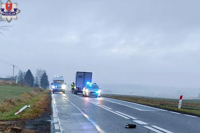 Tragedia na drodze w woj. lubelskim. Piesza zginęła na miejscu 