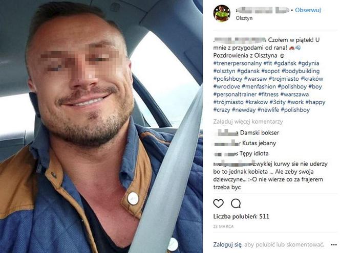 pobita dziewczyna trener osobisty