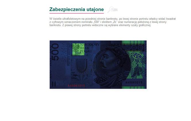 Banknot 500 złotych. Jak poznać czy jest prawdziwy?