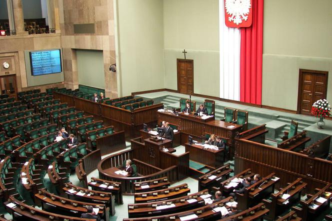 Sala plenarna w Sejmie