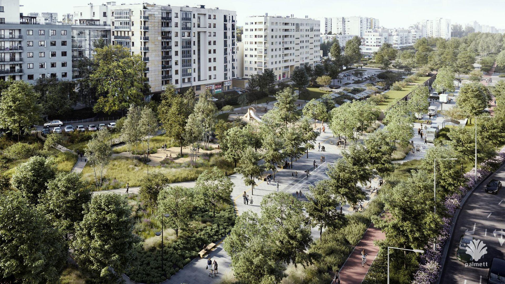 Nowy park linearny na warszawskim Ursynowie