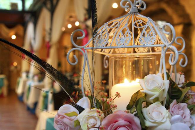 dekoracje ślubne świece