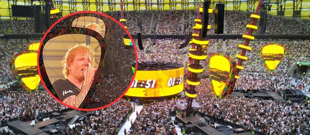 Ed Sheeran w Gdańsku. Niesamowite widowisko. Ponad 50 tys. ludzi na stadionie