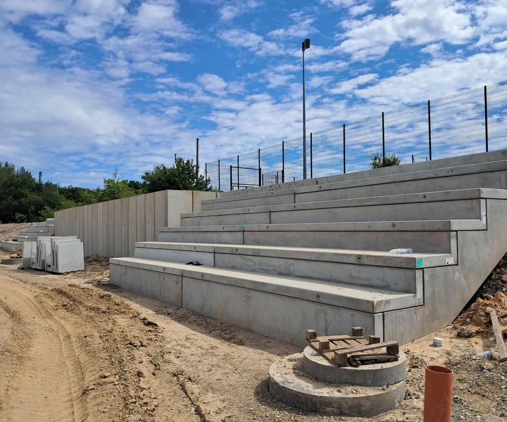 Budowa Stadionu Miejskiego w Starachowicach (czerwiec 2024)