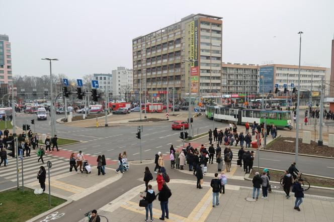 Wypadek w Szczecinie plac Rodła 