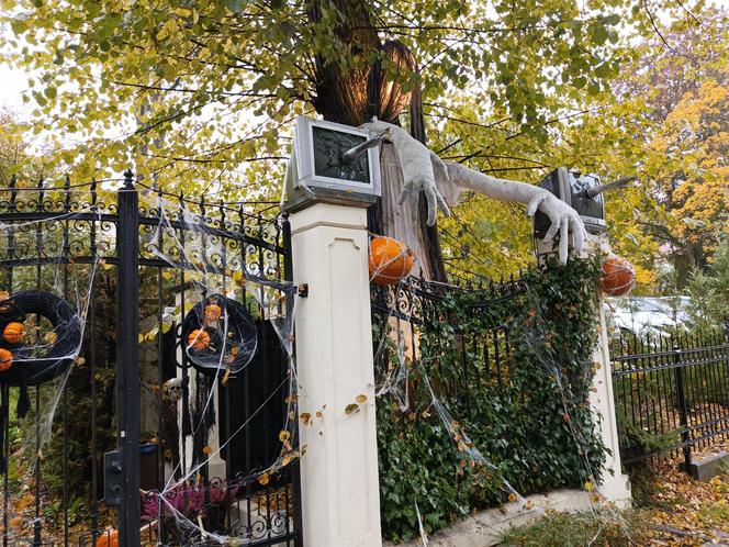 Willa na Jaśkowej Dolinie znów ozdobiona. Tym razem przechodniów zaskakują halloweenowe straszydła!