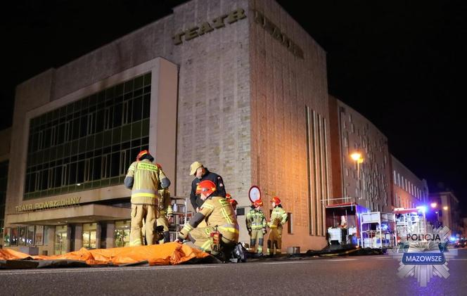 Ćwiczenia służb w radomskim teatrze