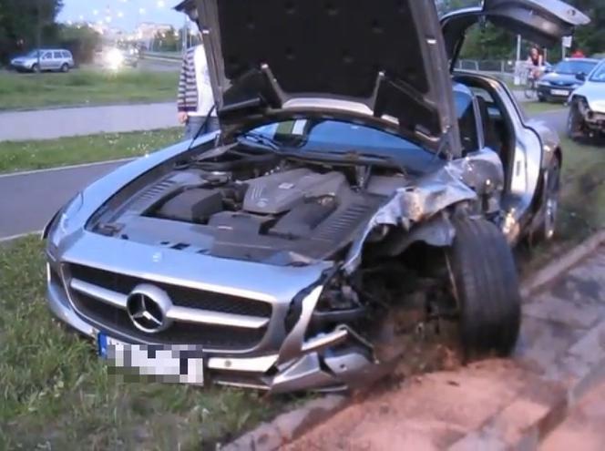 Mercedes SLS AMG, Wypadek 23.05.2012