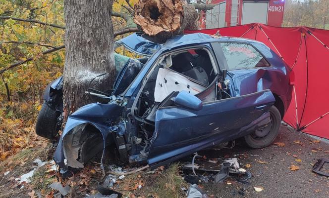 Tragiczny wypadek na drodze Mądrzechowo – Ząbinowice. 18-latka nie żyje [22.10.2022]