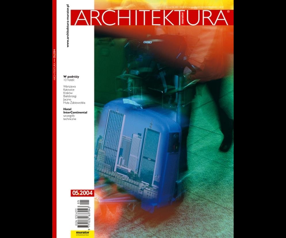 Okładka Miesięcznik Architektura 05/2004
