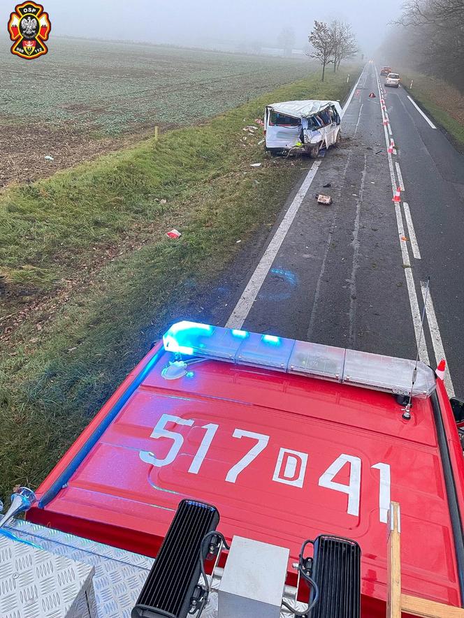 Dramatyczny wypadek w Sokołowicach. Cud, że nikt nie zginął