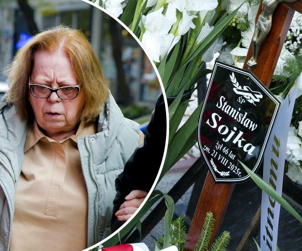Elżbieta Zapendowska, pogrzeb Stanisława Sojki