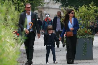 Marta Kaczyńska z mężem i synem