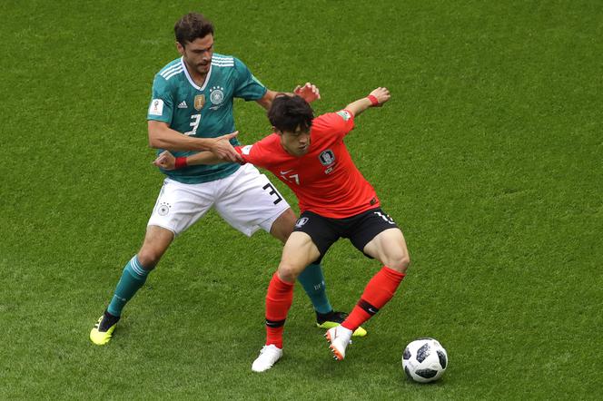 Grupa F: Mecz Korea Płd-Niemcy.  Jonas Hector i Lee Jae-sung