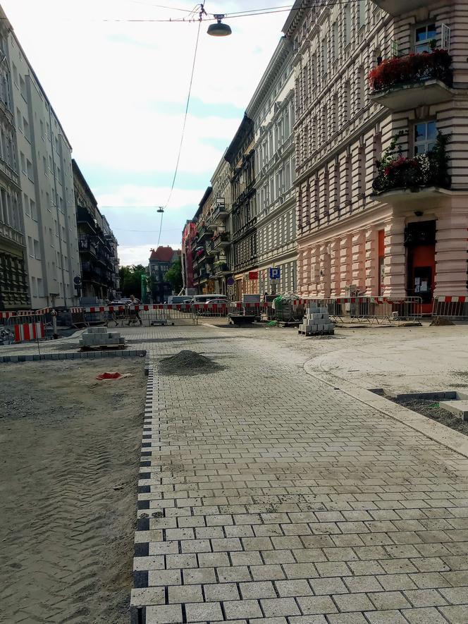 Przebudowa ulic w centrum Szczecina - lipiec 2020