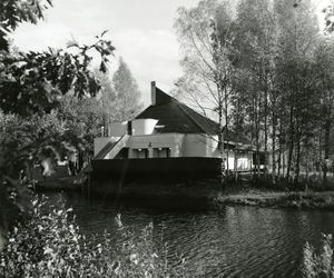 Sauna w kołchozie Linda nad jeziorem Boose, Võrumaa (Estonia, dawny ZSRR)