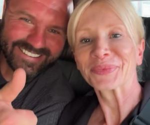 Ewa Gawryluk z mężem Piotrem Domanieckim