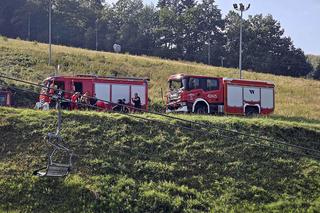 Awaria kolejki linowej Czantoria w Ustroniu