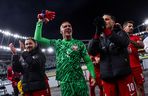 Polska - Litwa: Świętowanie wygranej