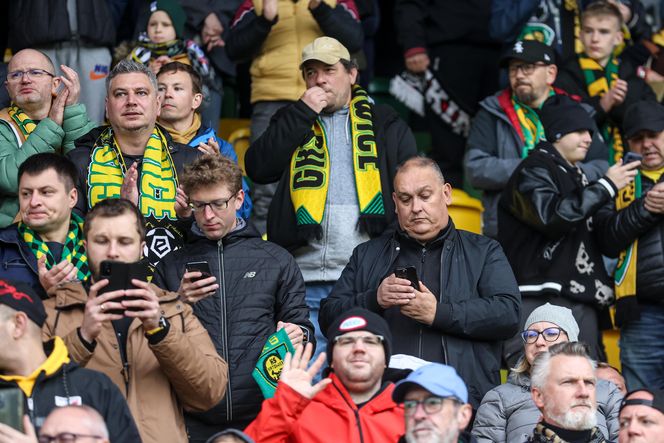 Kibice na meczu GKS Katowice - Lech Poznań