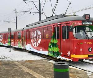 Świąteczny tramwaj KitKat