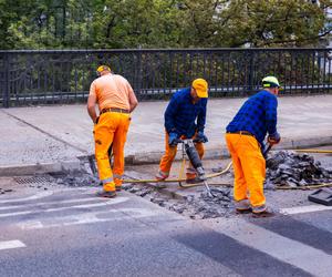 Prace remontowe na moście Poniatowskiego