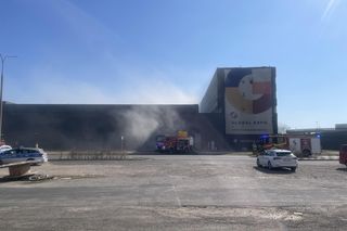 Pożar hali przy Modlińskiej 6D w Warszawie (20.03.2025)