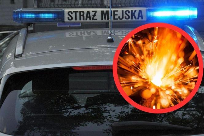 Śląskie: Wrzucił petardę pod radiowóz strażników miejskich. Po pościgu został złapany
