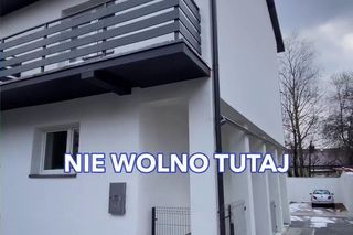 Kraków. Patodeweloperka na ul. Horaka. Balkon wybudowany pod ziemią.