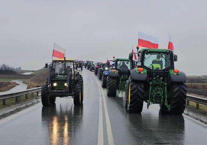 Protest rolników z Podkarpacia w Przeworsku