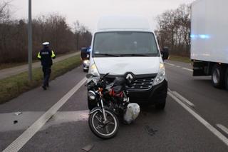 Poważny wypadek w Złotopolu. Motorowerzysta trafił do szpitala
