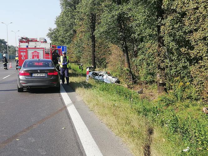 Koszmarny wypadek pod Łodzią. Kierowca stracił przytomność