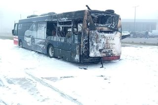 Chwile grozy w Koninie! Autobus miejski stanął w płomieniach 
