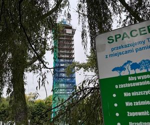 Wieża spadochronowa w Katowicach jest remontowana