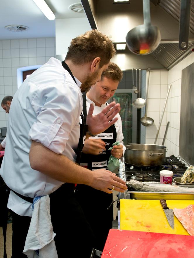 Wojciech Modest Amaro gotował podczas Porsche Gourmet Tour Wrocław