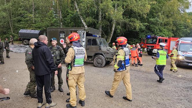 Wypadek w pobliżu Konotopu  - autobus z tirem 