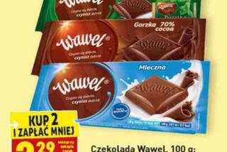 czekolady Wawel 2,29 zł