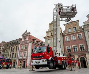 Akcja strażaków w centrum Poznania