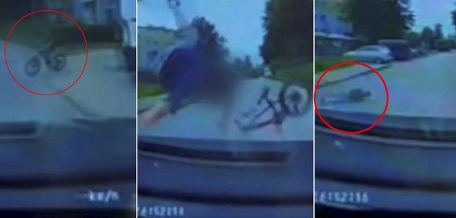 7-latek na rowerze wjechał pod samochód! Dziecko było bez opieki