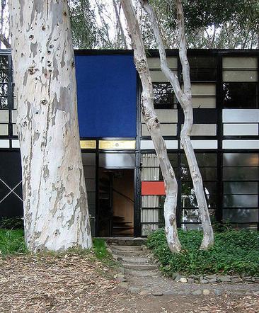 The Eames House, wejście. 