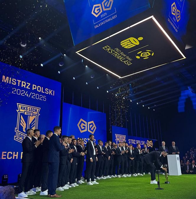 Rafał Mroczek na gali Ekstraklasy