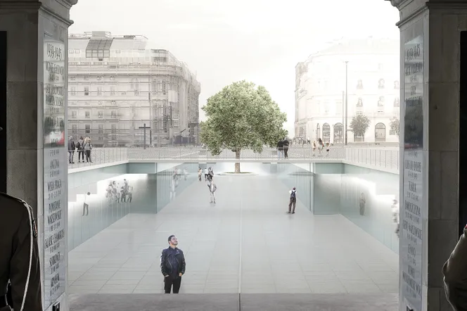 Instytut Rozbrojenia Kultury i Zniesienia Wojen na placu Piłsudskiego w Warszawie