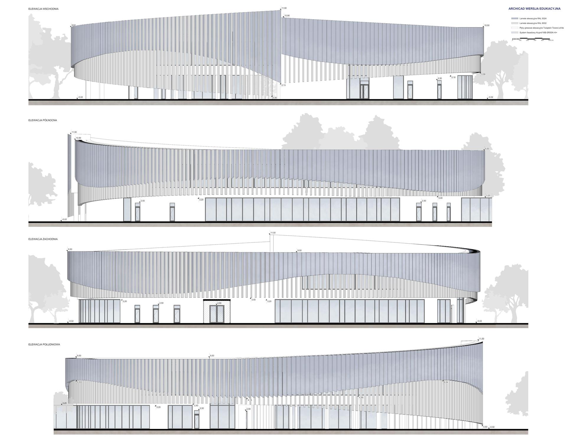 Projekt koncepcyjny architektoniczny Regionalnego Centrum Spotkań Diabetyków  w Bydgoszczy