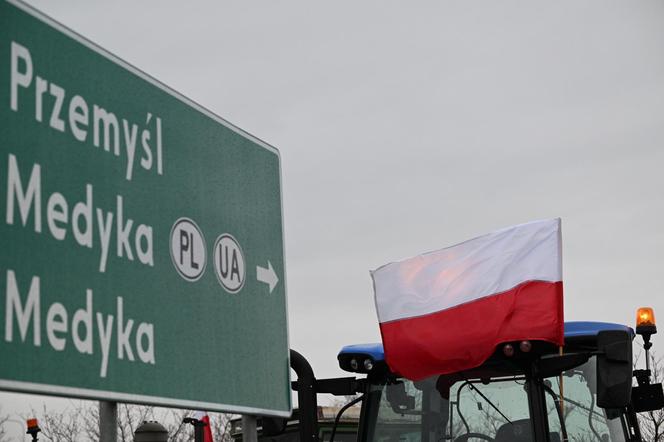 Protest rolników w Medyce