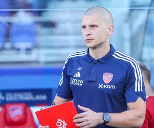 Dawid Szwarga o planie na rewanż z Florą. Trener Rakowa mówi wprost o celu mistrza Polski