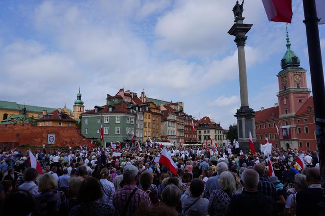 Protest katechetów w Warszawie 21.08.2024