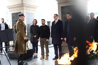 Zelensky na placu Piłsudskiego