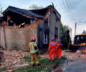 Wybuch gazu w Wojkowicach. Dom jednorodzinny częściowo się zawalił